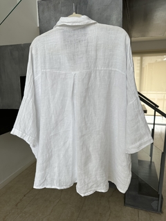 Camisa 100% lino white