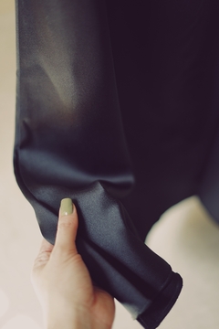 vestido durazno corto negro - Aire Molino