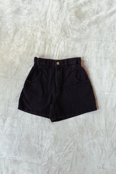 Short cedron denim negro stone