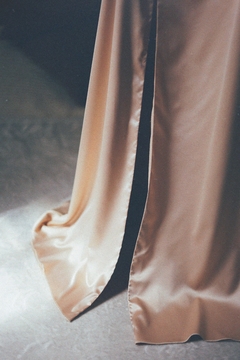 vestido nispero largo Rosa beige - comprar online