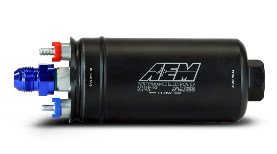 Bomba de Nafta externa AEM 400LPH - Nuevo Modelo