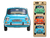 Pack de 3 imanes autos - Fiat 600 Estandar Original