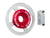 Polea roja rueda fonica porta sensor 60-2 Fiat 1.4 1.6 Tipo