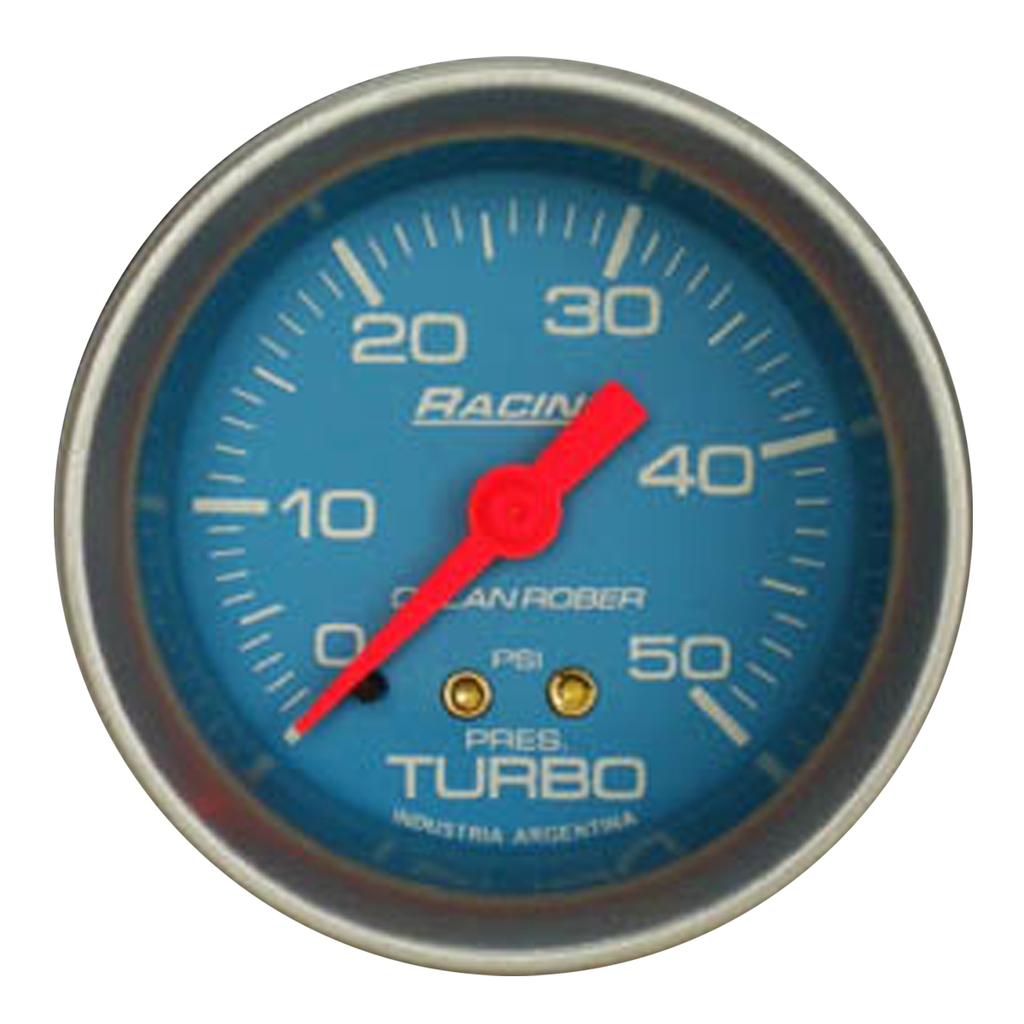 Reloj Presion de Turbo 50 psi Celeste Racing Orlan Rober