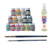 Kit Set Maquillaje Artístico 15 Colores + Pinceles + Fijador - comprar online