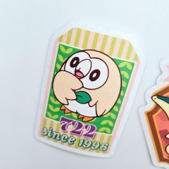 Set de 3 stickers Frosted Pokemon Starters de Hisui - comprar online