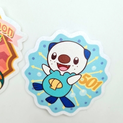 Set de 3 stickers Frosted Pokemon Starters de Hisui - Quality.Store. El lugar de los fans!