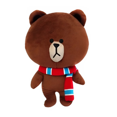 Peluche Line Friends Brown 35cm Muffler Furyu