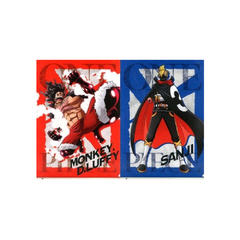 Set 2 Carpetas One Piece Battle Memories Luffy & Sanji Bandai Ichiban Kuji