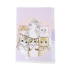 Carpeta A6 Mofusand Paw Show Spiral Cute con divisiones Gatitos