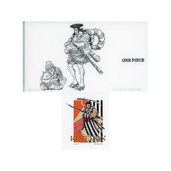 Set de Carpeta, Sticker y Sobre One Piece Impregnable Katana Kouzuki Oden & Kinemon Bandai Ichiban Kuji - comprar online