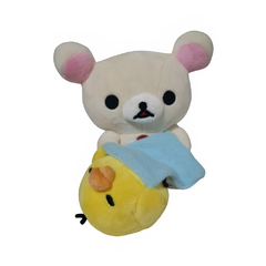 Peluche Rilakkuma Korilakkuma & Kiiroitori 15cm San-X