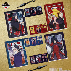 Set de Carpeta y Stickers Naruto Madara Uchiha Narutop99 Bandai Ichiban Kuji en internet