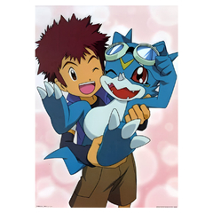 Poster Digimon Davis & Veemon Digimon Ultimate Evolution Bandai Ichiban Kuji