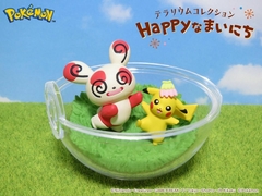 Figura Pokemon Terrarium Collection Happy Days Pikachu & Spinda Re-Ment - comprar online