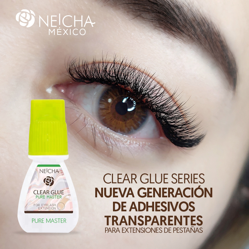 Adhesivo para extensiones de pestañas transparente