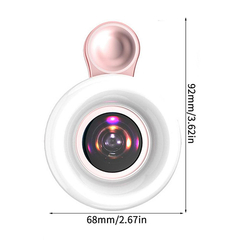 Aro de luz con lente macro para celular - Extensiones de pestañas Iduven