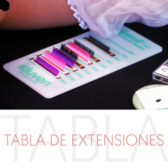 Tabla de extensión de pestañas