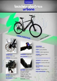 Imagen de Bicicleta Eléctrica Urbana Topmega Rod 28 Aluminio Disco Mecánico