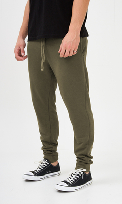 Skinny cotton Jogger - Army (Slim fit)