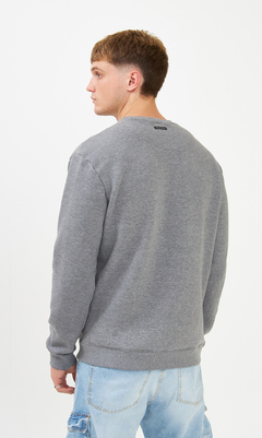 Buzo cuello redondo - Grey melange - tienda online