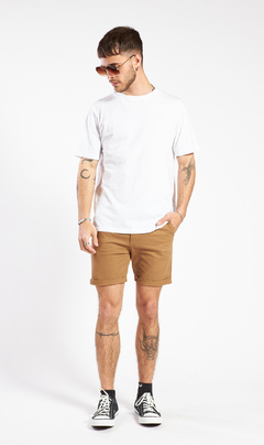 Bermudas Gabardina - Camel (Slim fit) - tienda online