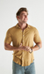 Camisa regular cut - Lino Camel en internet