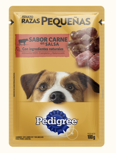 Pouch Razas Pequeñas Pedigree - Carne