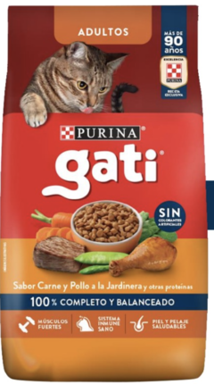 Gati Adulto Carne, y Pollo a la jardinera x 15 kg