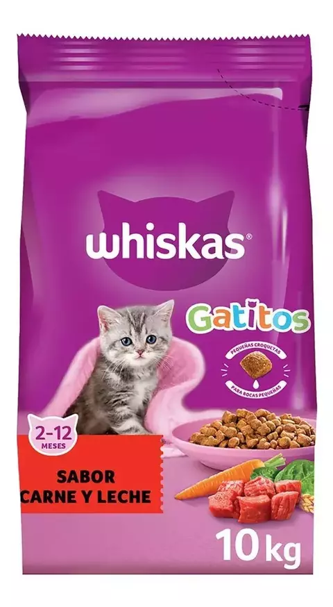 Whiskas Gatito Carne y Leche