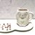 Taza Claudette + Banadeja 8 ceramica - comprar online