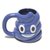 Taza con forma de Popó emoji azul