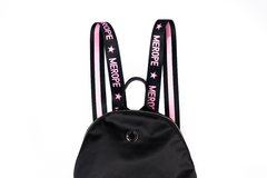 Mochila Indiana Shine Negro C/ Rosa y Negro - comprar online