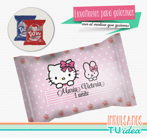 Hello Kitty - Envoltorio Alfajor para imprimir