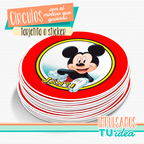 Mickey - Círculo multiuso para imprimir