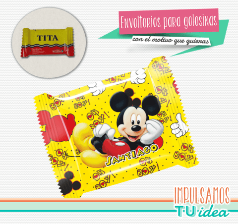 Mickey - Envoltorio tita para imprimir