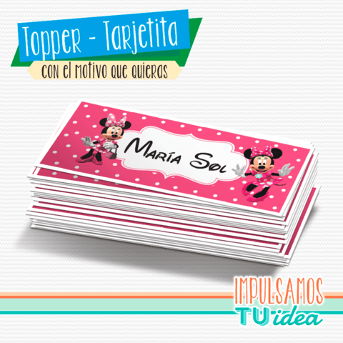 Minnie - Tarjetita souvenir para imprimir