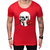 Camiseta Paradise Red rose skull