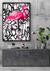 Quadro Paradise Graphite Pink Flamingo