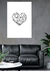 QUADRO PARADISE GEOMETRIC HEART na internet