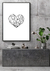 QUADRO PARADISE GEOMETRIC HEART