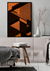 QUADRO PARADISE TRIANGLE ORANGE TRÊS - loja online