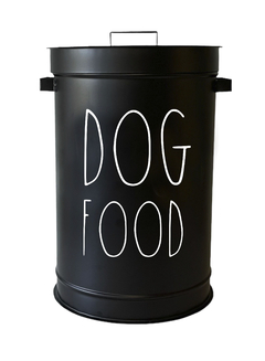 DISPENSER NEGRO DOG FOOD IMPRENTA