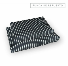 FUNDA XL RAYAS NEGRO