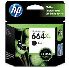 Cartucho de Tinta HP 664XL Preto Original F6V31AB 8,5ml