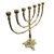 Candelabro Menorah Judaica De Bronze 23cm Polido