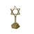 Estrela de Davi de Mesa Enfeite Judaico Dourado 10cm