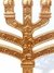 Candelabro Menorah Menorá 12 Tribos Jerusalém Dourado - Resgate Judaica