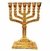 Menorah Candelabro Judaico 12 Tribos Dourado