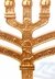 Candelabro Menorah Menorá 12 Tribos Jerusalém Dourado - comprar online